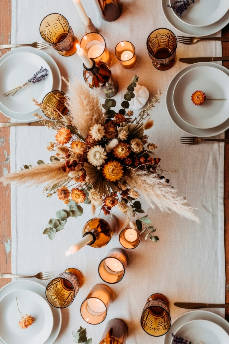 Centros de mesa otoñales