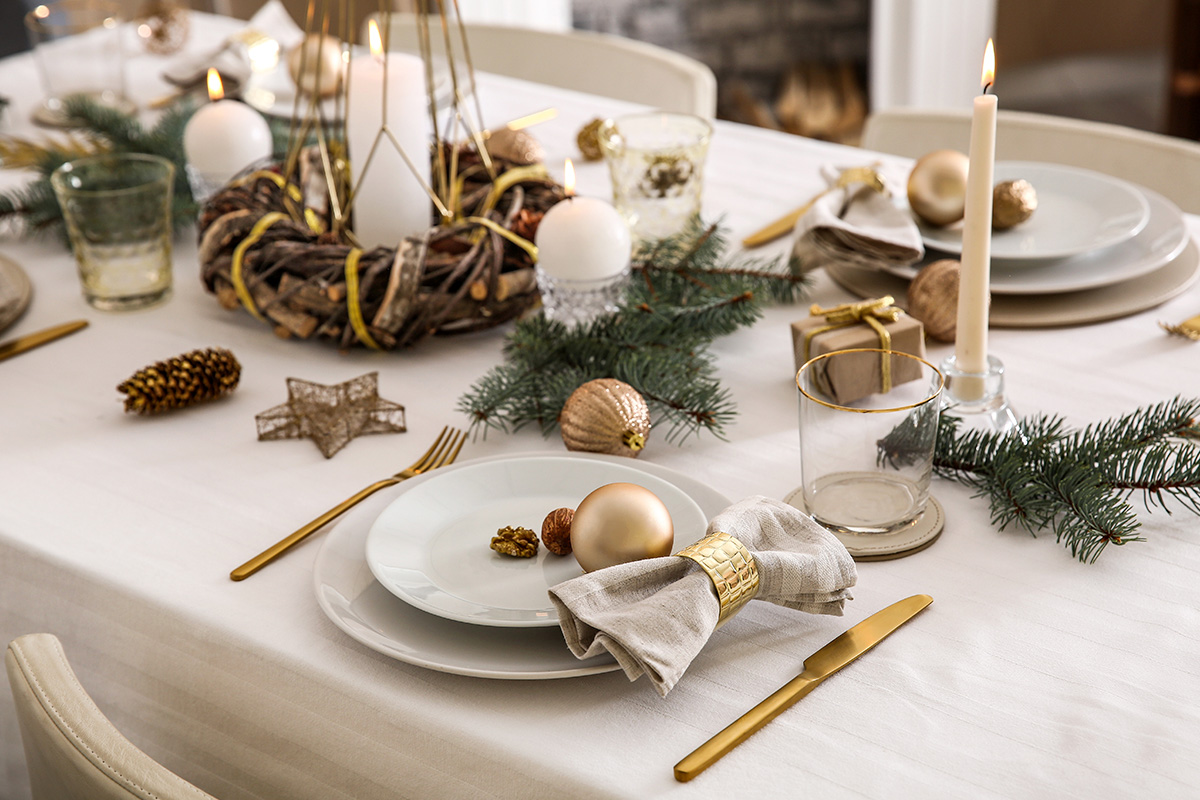 Cómo poner la mesa de Navidad: 6 ideas para impresionar a tus invitados
