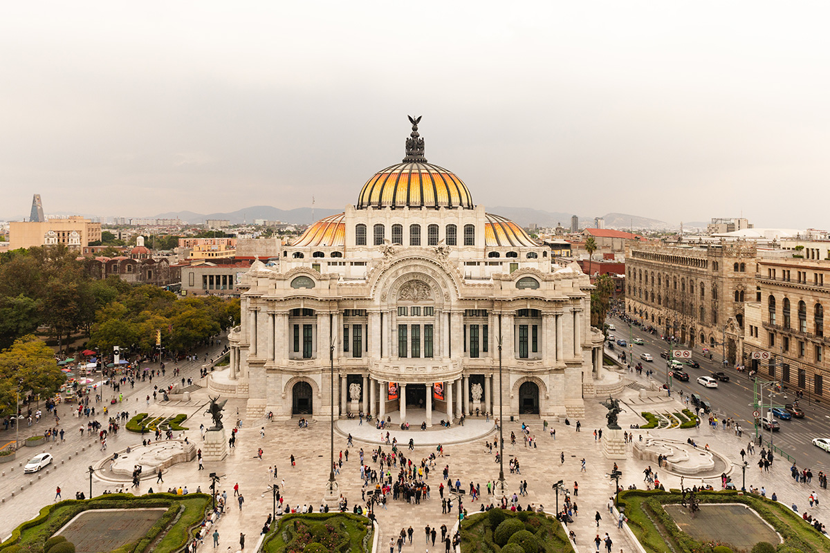 Edificios Art‑Deco, Palacio de Bellas Artes en Ciudad de México
